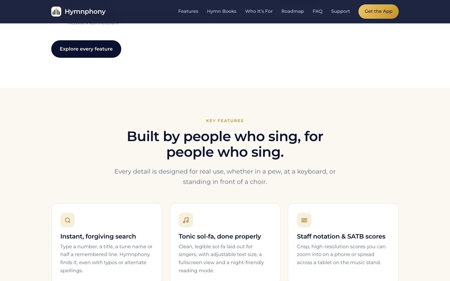 More of the Hymnphony website