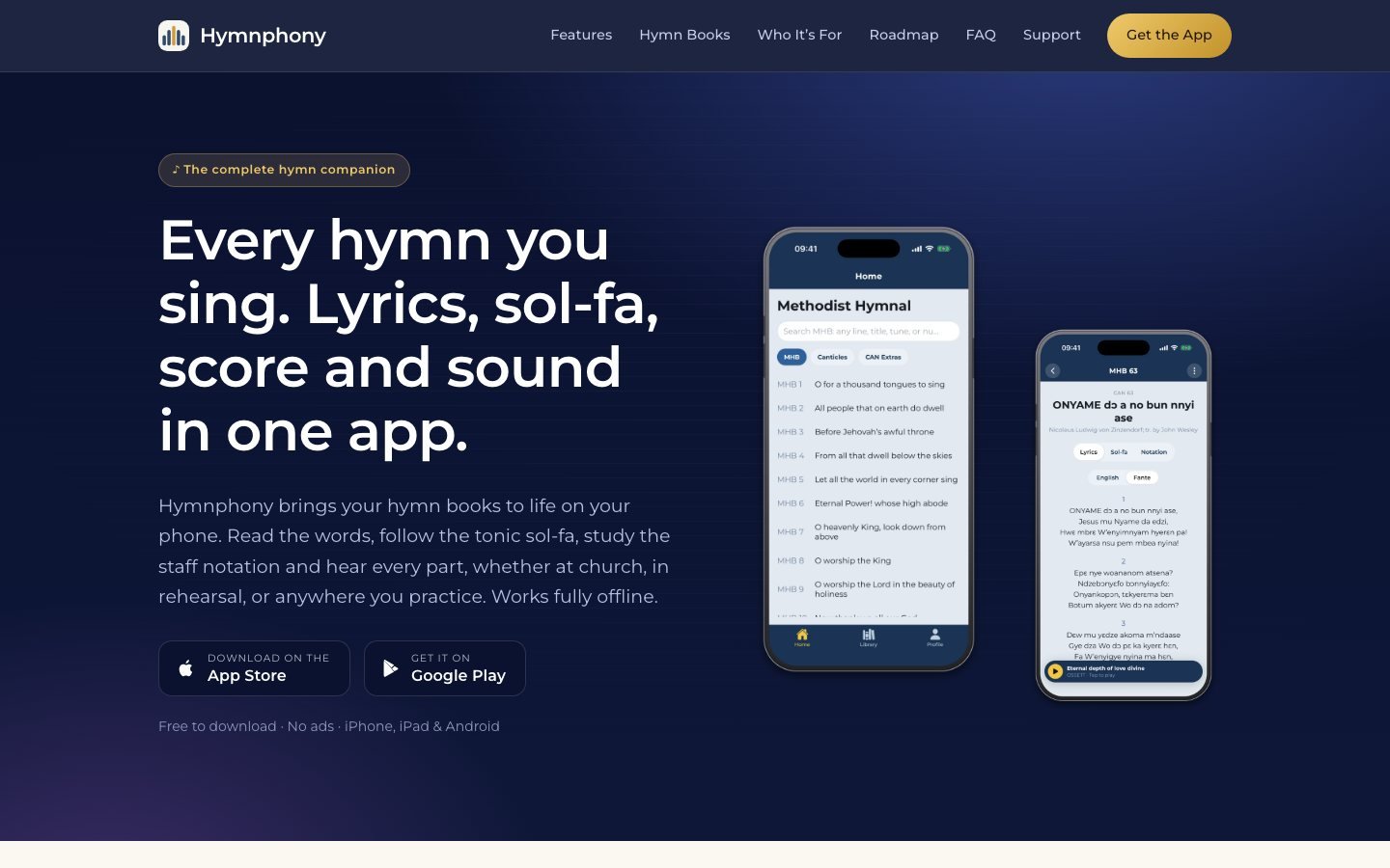 Hymnphony website